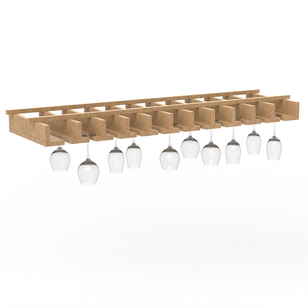 Liberty Shaker Karamel - 34.5 Inch Stem Glass Holder Wall Cabinet - 34.5