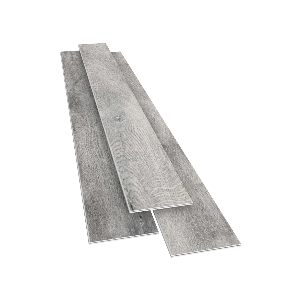 Permshield Silver Grey SPC - 6.5mm x 7'' x 48'' / 1.5mm IXPE pad attached