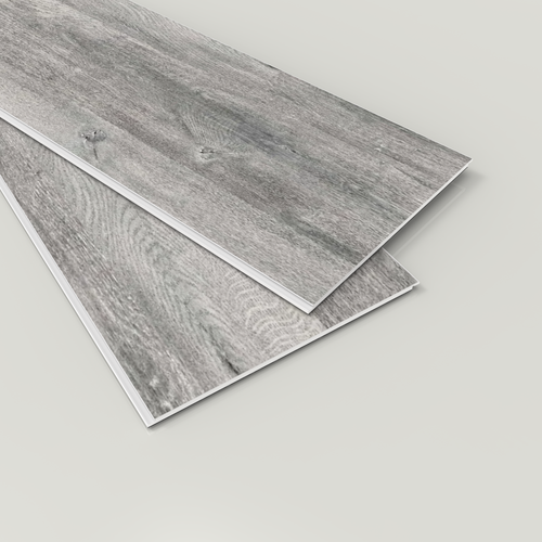 Permshield Lite Silver Grey SPC - 5.2mm x 7'' x 48'' / 1.5mm IXPE pad attached