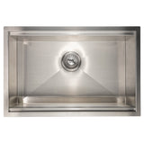 ZLINE 27 in. Garmisch Undermount Single Bowl Stainless Steel Kitchen Sink with Bottom Grid and Accessories (SLS-27)
