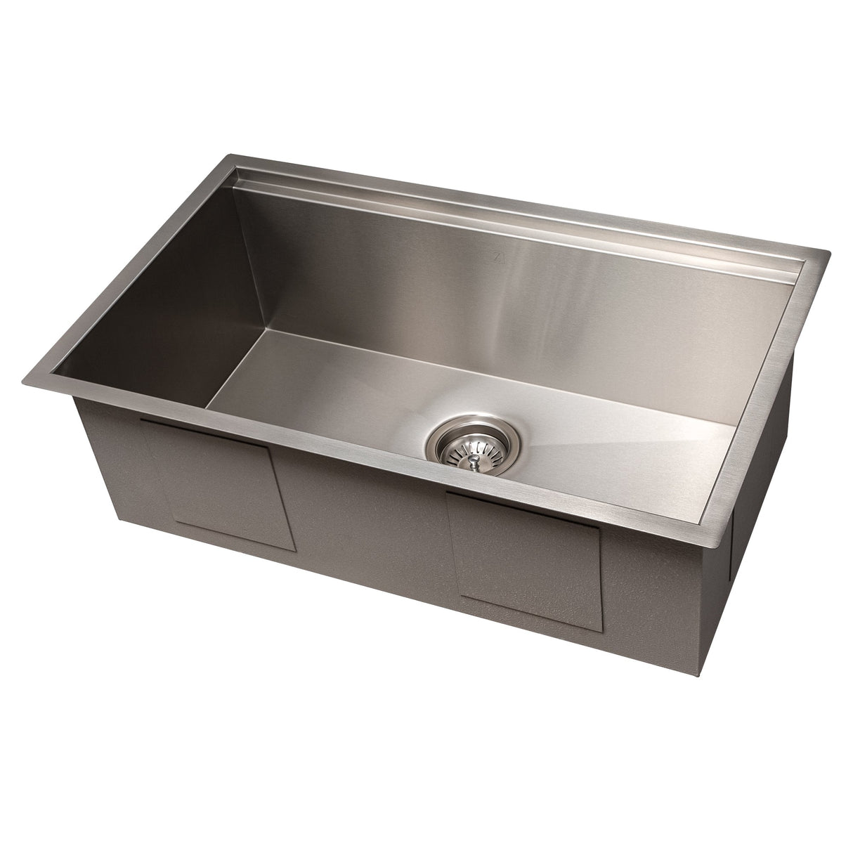 ZLINE 30 in. Garmisch Undermount Single Bowl Stainless Steel Kitchen Sink with Bottom Grid and Accessories (SLS-30)