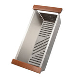 ZLINE 33 in. Garmisch Undermount Single Bowl Stainless Steel Kitchen Sink with Bottom Grid and Accessories (SLS-33)