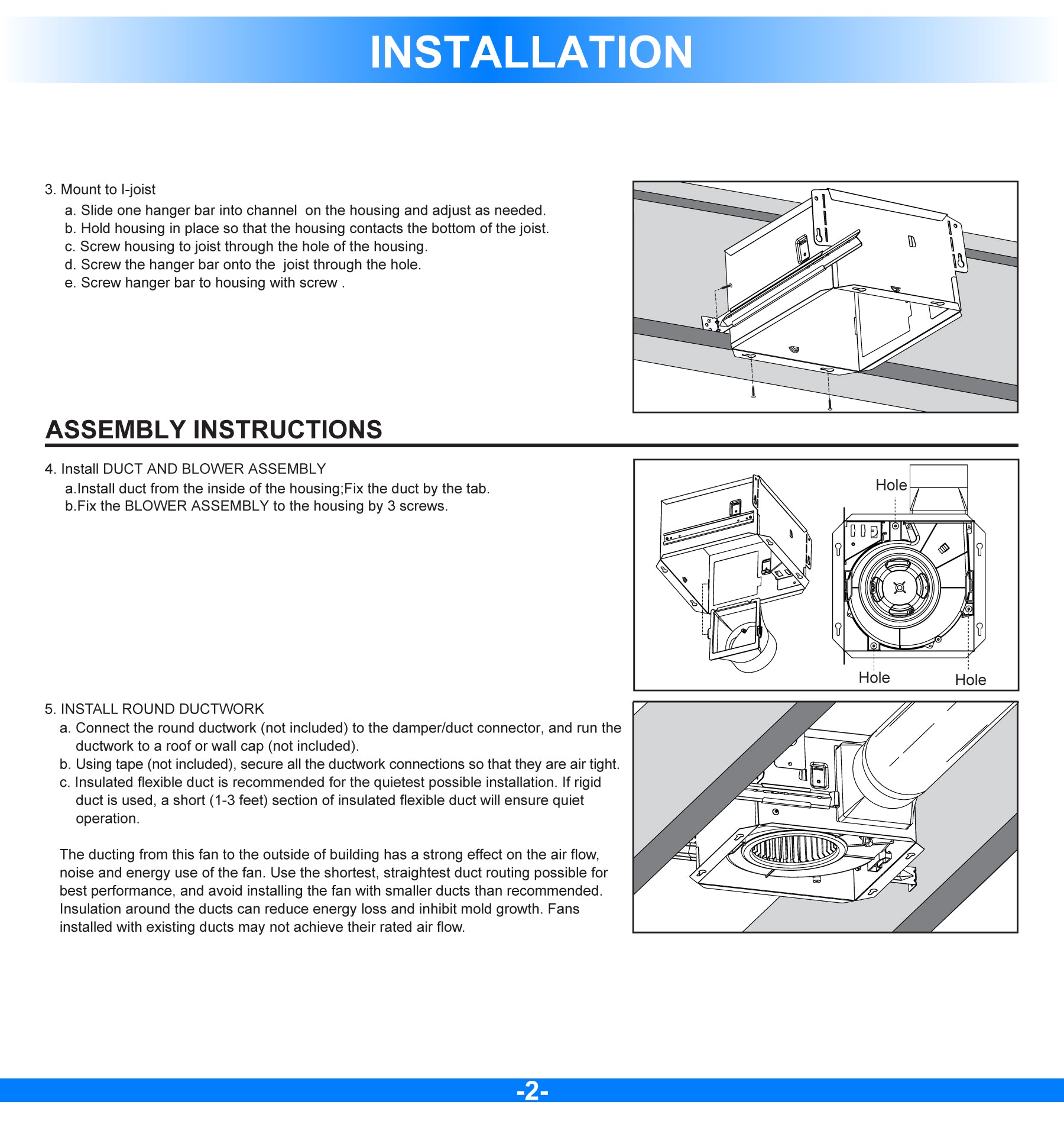 Ultra Quiet Bathroom Exhaust Fan