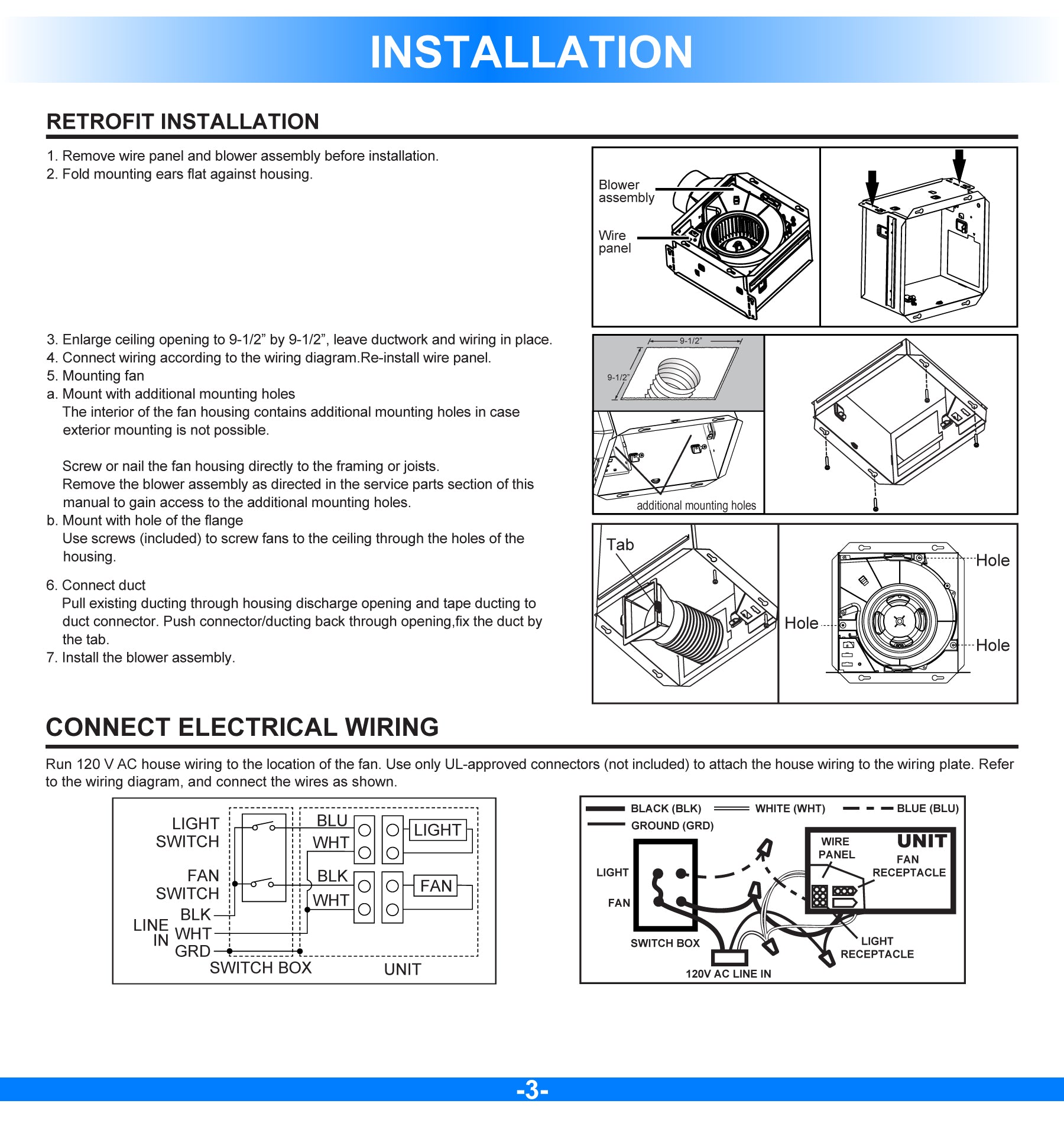 Ultra Quiet Bathroom Exhaust Fan