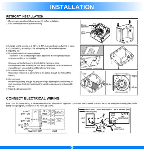 Ultra Quiet Bathroom Exhaust Fan