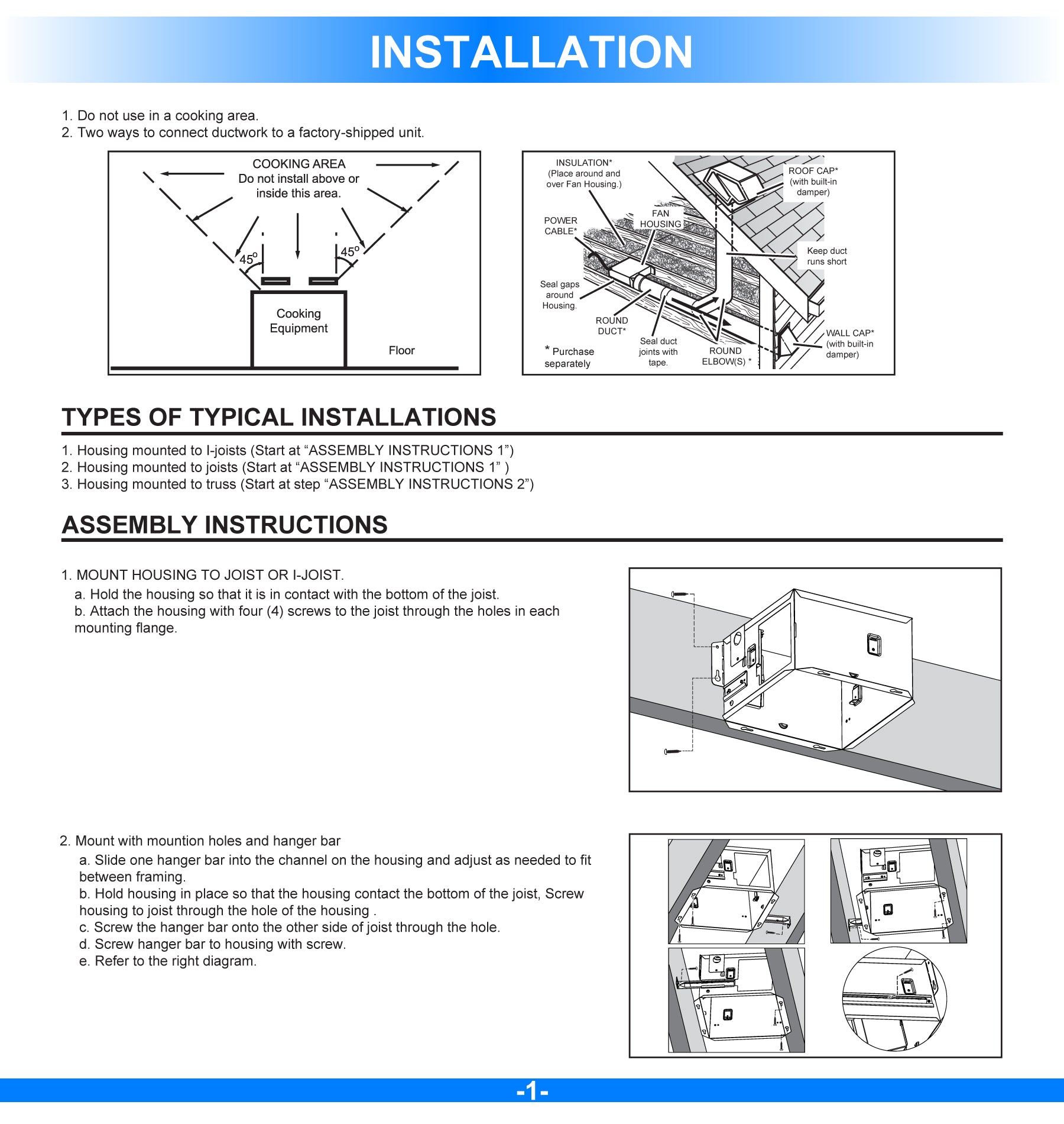 Ultra Silent Bathroom Exhaust Fan with Square Flat Panel Light