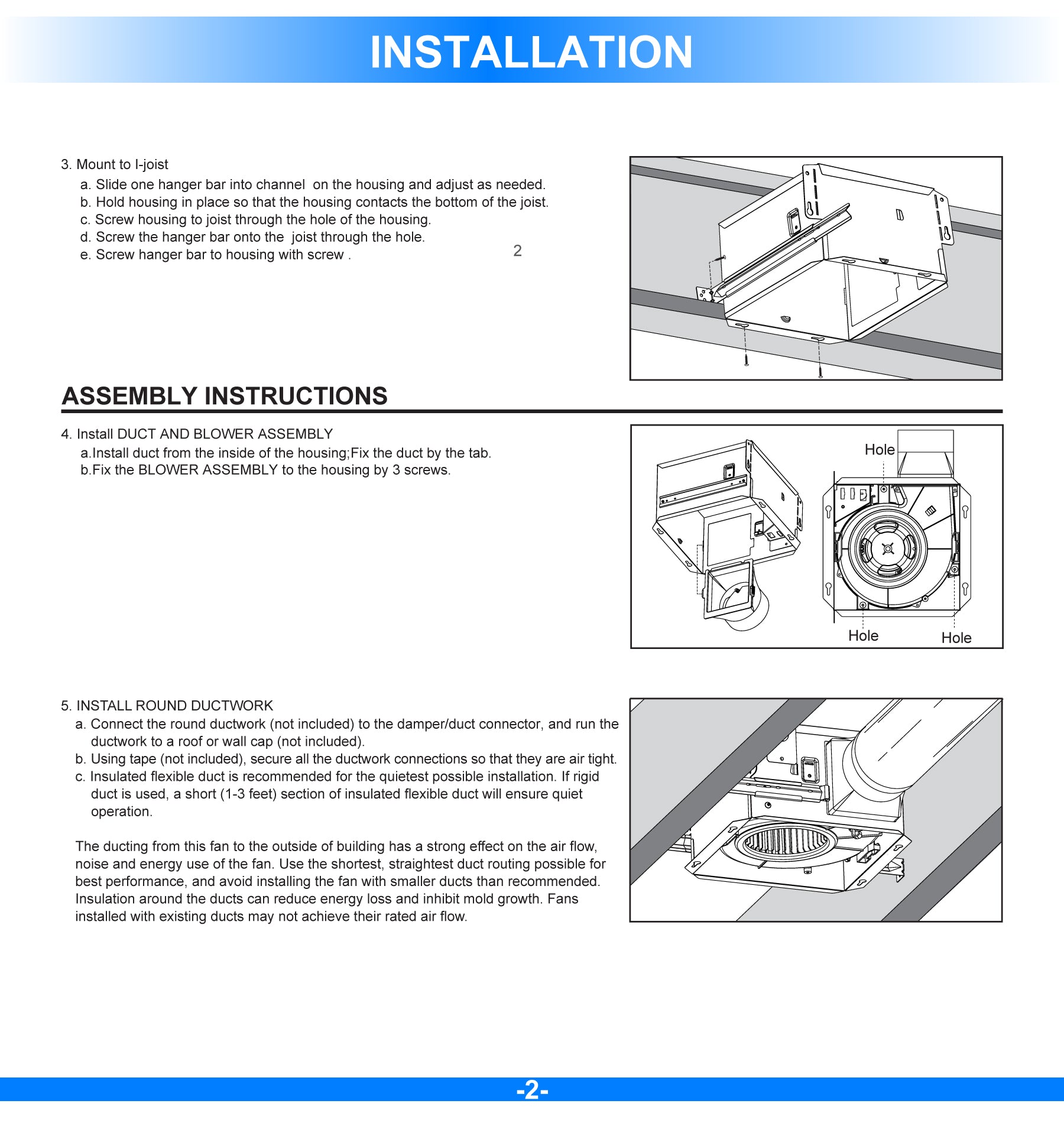 Ultra Silent Bathroom Exhaust Fan with Square Flat Panel Light