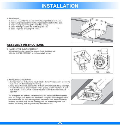 Ultra Silent Bathroom Exhaust Fan with Square Flat Panel Light