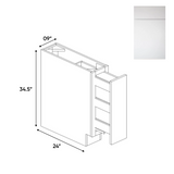 Sonoma White - Spice Rack Base Cabinets - 9"W x 34.5"H x 24"D - Pre Assembled