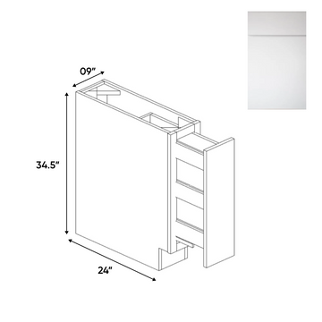 Sonoma White - Spice Rack Base Cabinets - 9