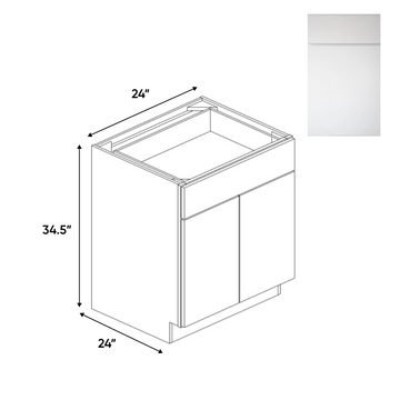 Sonoma White - Double Door Cabinets - 24"W x 34.5"H x 24"D - Pre Assembled