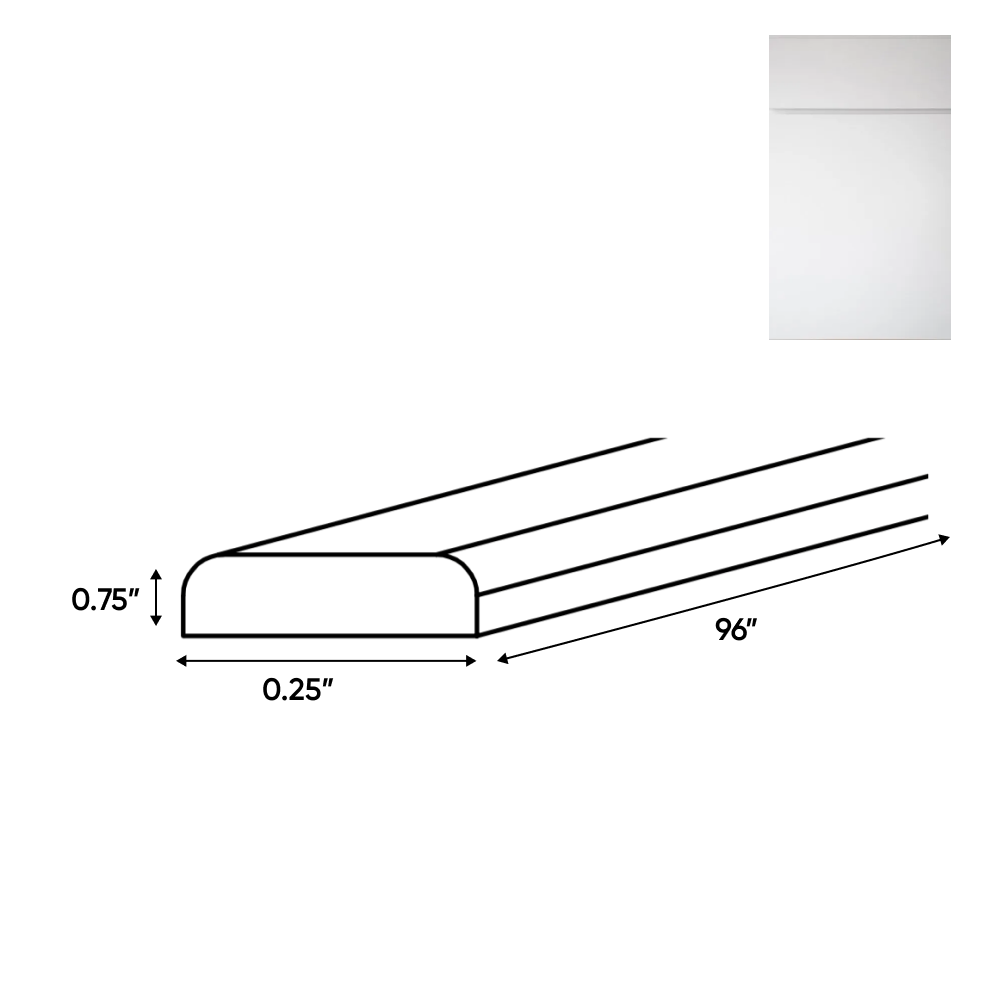 Sonoma White - 0.25 Inch Trims Accessories - .25