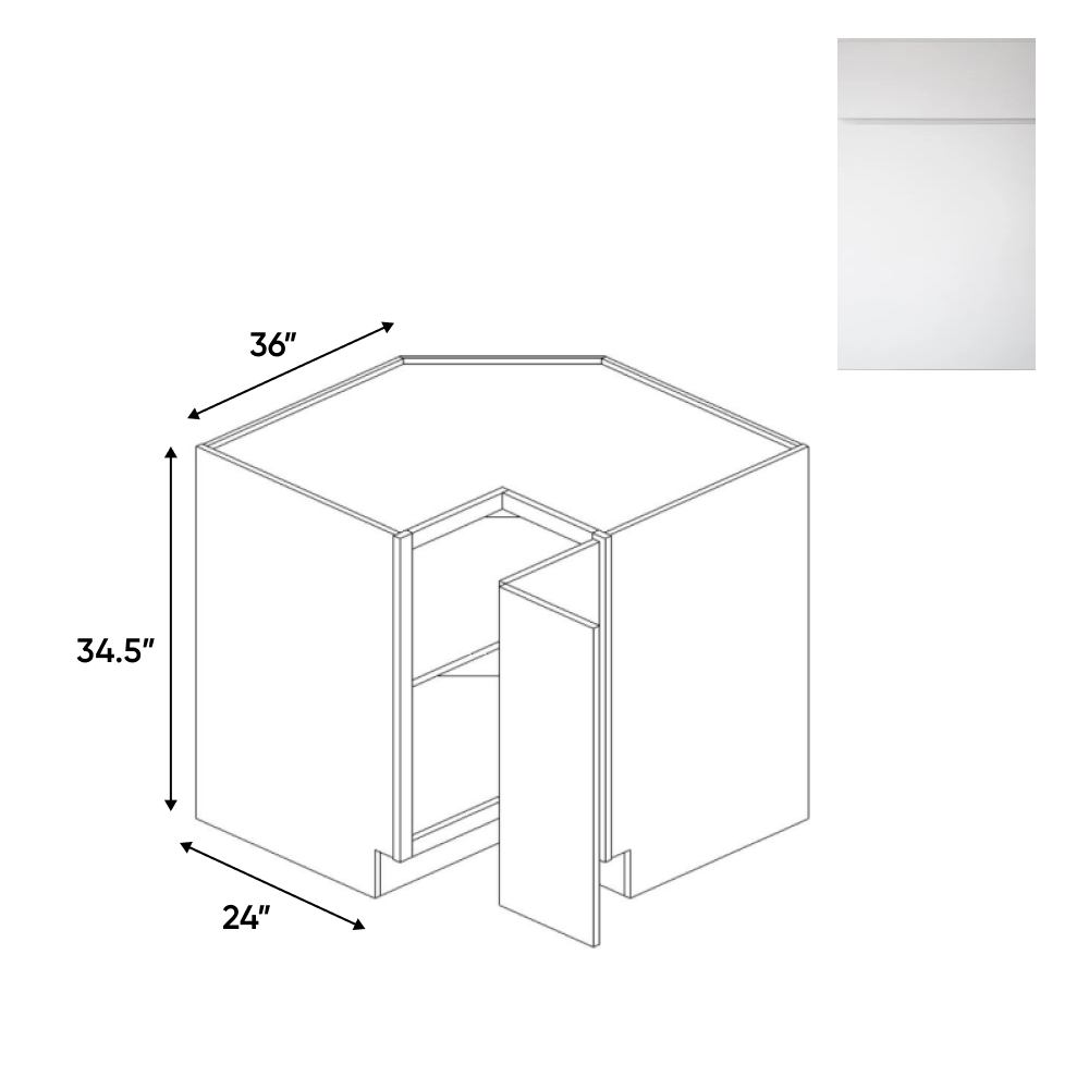 Sonoma White - Square Corner Cabinets - 36"W x 34.5"H x 36"D - Pre Assembled