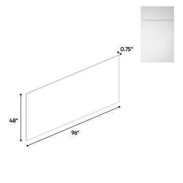 Sonoma White - Edge Banded Panels - 48"W x 96"H x 0.75"D - Pre Assembled