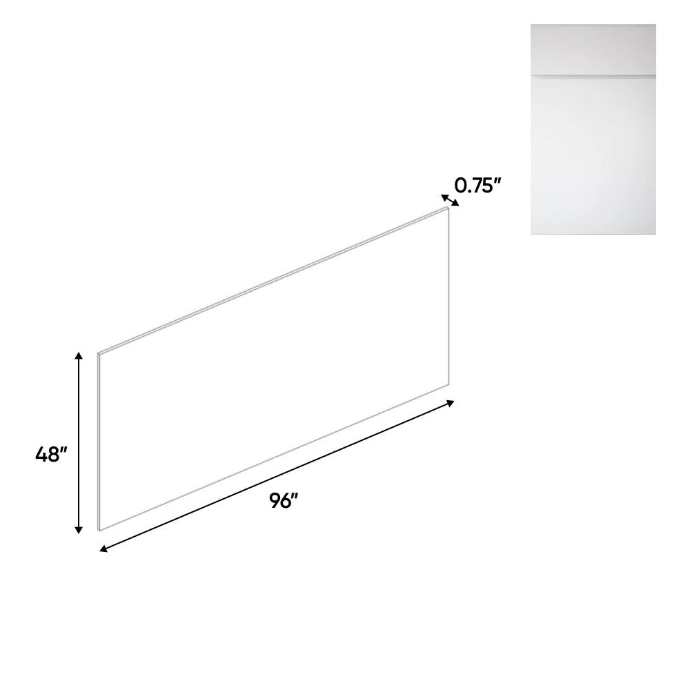 Sonoma White - 48 Inch Edge Banded Panels Accessories - 48