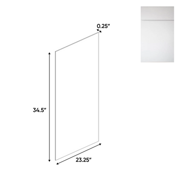 Sonoma White - Side Finished Skins - 24"W x 34.5"H x 0.25"D - Pre Assembled