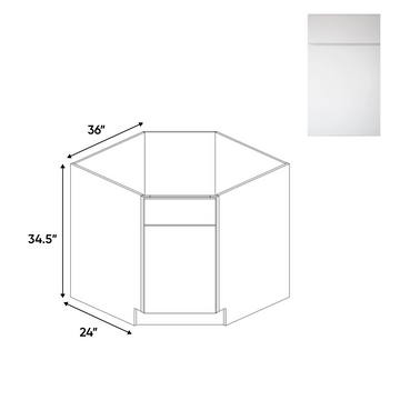 Sonoma White - Diagnonal Corner Sink Base Cabinets - 36