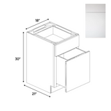 Sonoma White - File Drawer Base Cabinets - 18"W x 30"H x 21"D - Pre Assembled