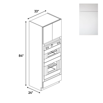 Sonoma White - Double Oven Cabinets - 33"W x 84"H x 24"D - Pre Assembled