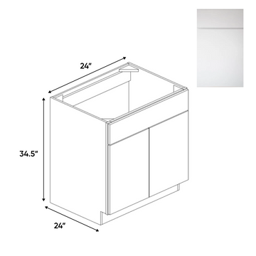 Sonoma White - Sink Base Cabinets - 24"W x 34.5"H x 24"D - Pre Assembled