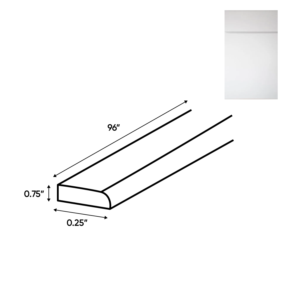 Sonoma White - 0.25 Inch Trims Accessories - .25
