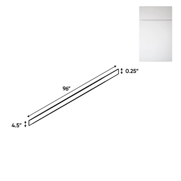 Sonoma White - Toe Kick - 96"W x 4.5"H x 0.25"D - Pre Assembled