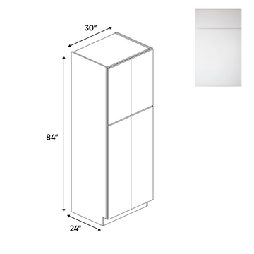 Sonoma White - Double Door Pantry Cabinets - 30"W x 84"H x 24"D - Pre Assembled