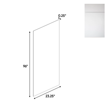 Sonoma White - Side Finished Skins - 24"W x 96"H x 0.25"D - Pre Assembled