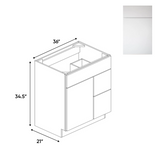 RTA - Sonoma White - Vanity Sink Drawer Base Cabinets - 36"W x 34.5"H x 21"D - SOW-VSD36R