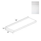 RTA - Sonoma White - Wall Shelf - 36"W x 1.5"H x 12"D