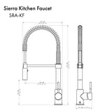 ZLINE Sierra Kitchen Faucet in Matte Black (SRA-KF-MB)