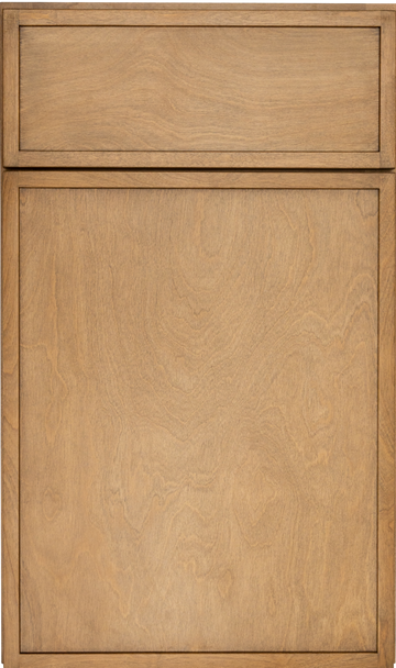 RTA - Slim Shaker Karamel - Double Glass Door Wall Cabinets - 36