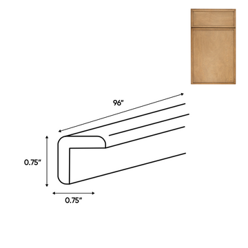 Slim Shaker Karamel - Outside Corner Moulding - 3/4