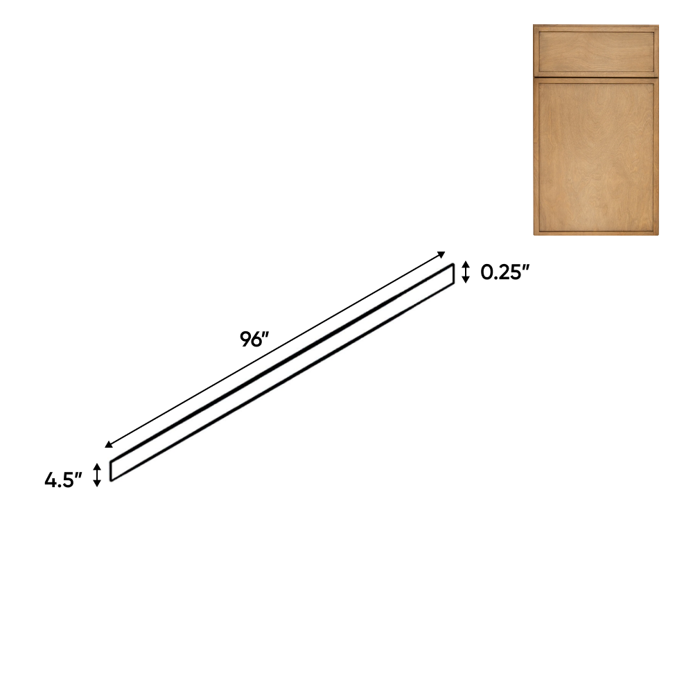 RTA - Slim Shaker Karamel - Toe Kick - 96"W x 1/4"D x 4 1/2"H