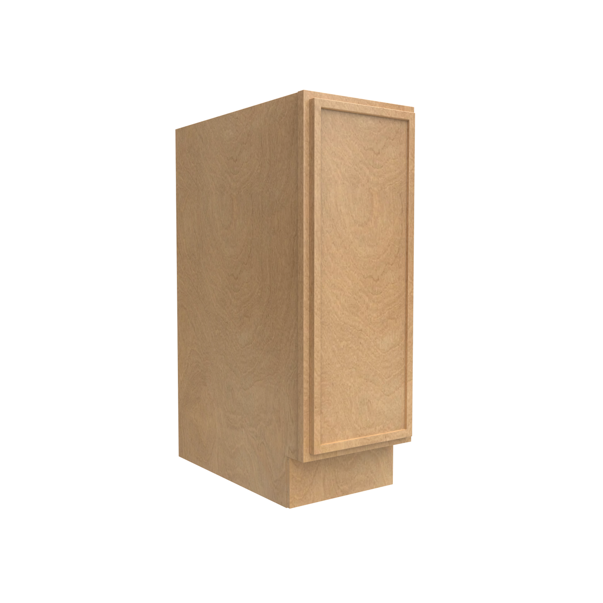 Slim Shaker Karamel - Full Height Single Door Base Cabinets - 12"W x 34.5"H x 24"D - Pre Assembled