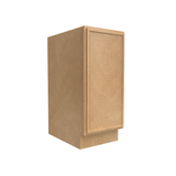 RTA - Slim Shaker Karamel - Full Height Single Door Base Cabinets - 15"W x 34.5"H x 24"D