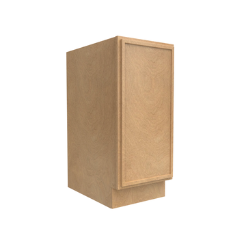 RTA - Slim Shaker Karamel - Full Height Single Door Base Cabinets - 15