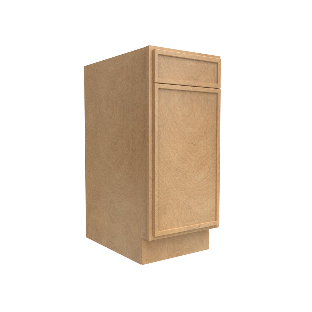 RTA - Slim Shaker Karamel - Single Door Base Cabinet - 15