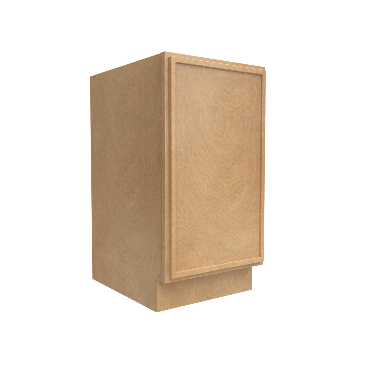 RTA - Slim Shaker Karamel - Full Height Single Door Base Cabinets - 18"W x 34.5"H x 24"D