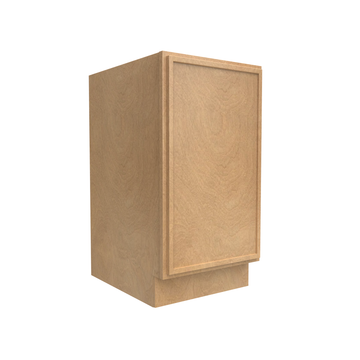 RTA - Slim Shaker Karamel - Full Height Single Door Base Cabinets - 18