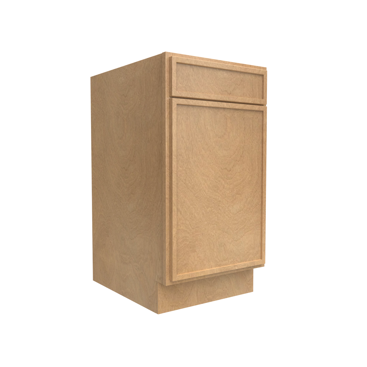 RTA - Slim Shaker Karamel - Single Door Base Cabinet (Specify Door Hinges on Left or Right Side) - 18"W x 34.5"H x 24"D