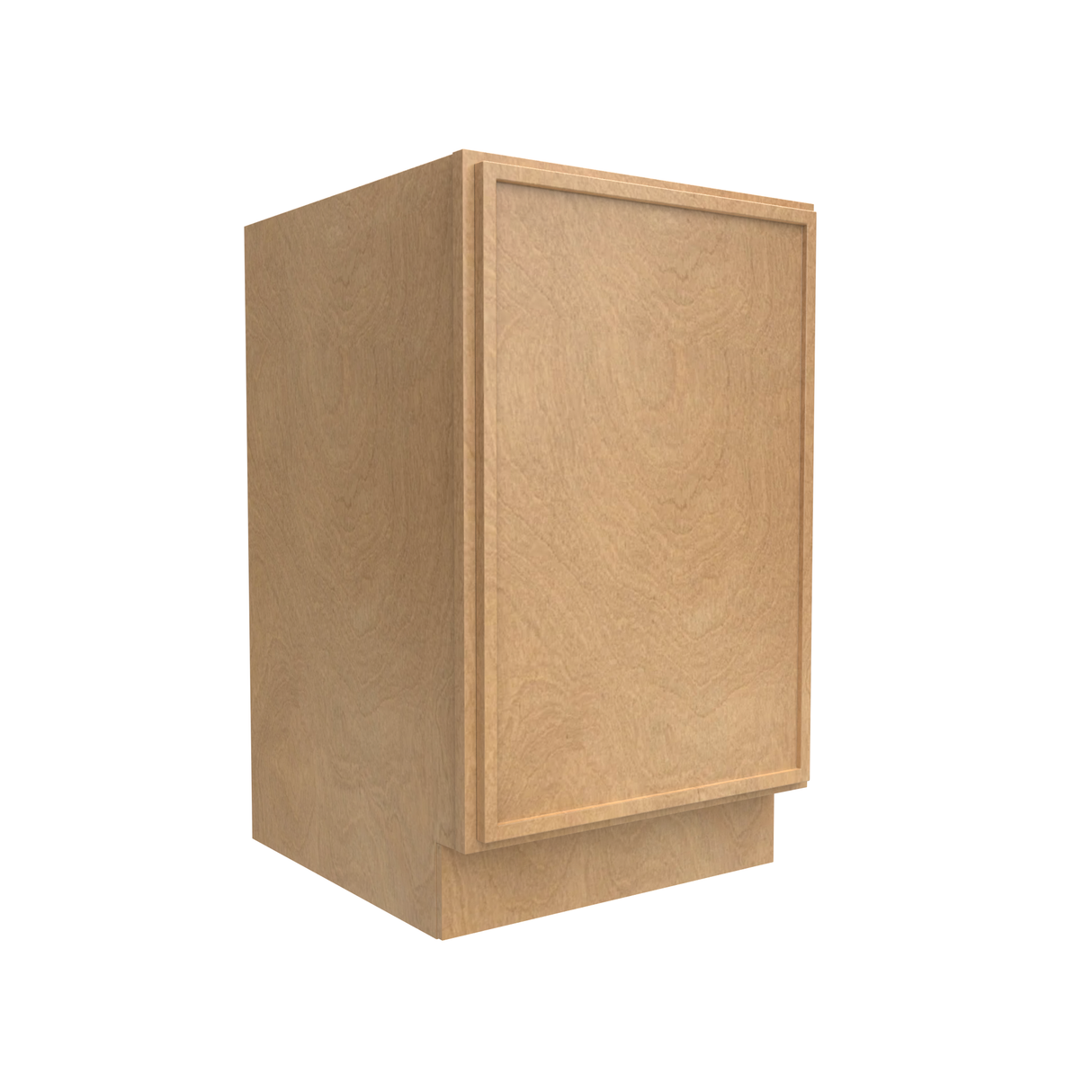 RTA - Slim Shaker Karamel - Full Height Single Door Base Cabinets - 21"W x 34.5"H x 24"D