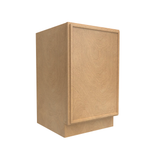 RTA - Slim Shaker Karamel - Full Height Single Door Base Cabinets - 21"W x 34.5"H x 24"D