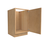 Slim Shaker Karamel - Full Height Single Door Base Cabinets - 21"W x 34.5"H x 24"D - Pre Assembled