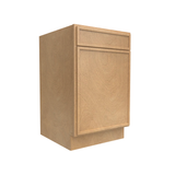 Slim Shaker Karamel - Door and Drawer Base Cabinet - 21"W x 24"D x 34 1/2"H - Pre Assembled