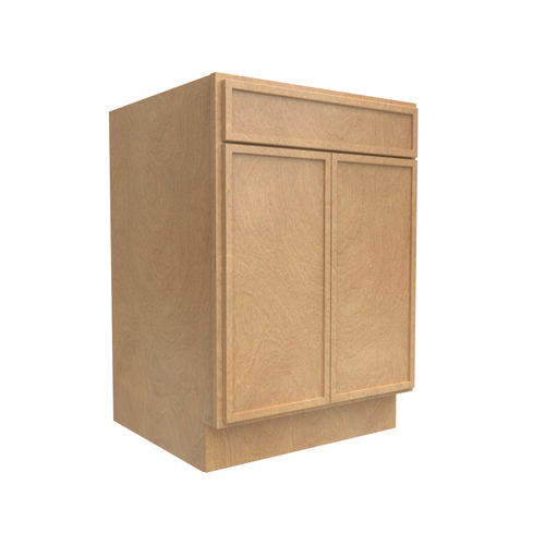 Slim Shaker Karamel - 24 Inch Double Door Base Cabinet - 24