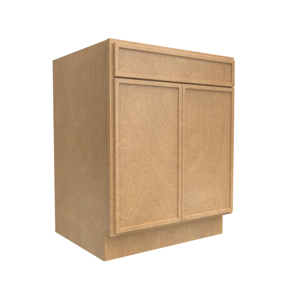 Slim Shaker Karamel - 27 Inch Double Door Base Cabinet - 27