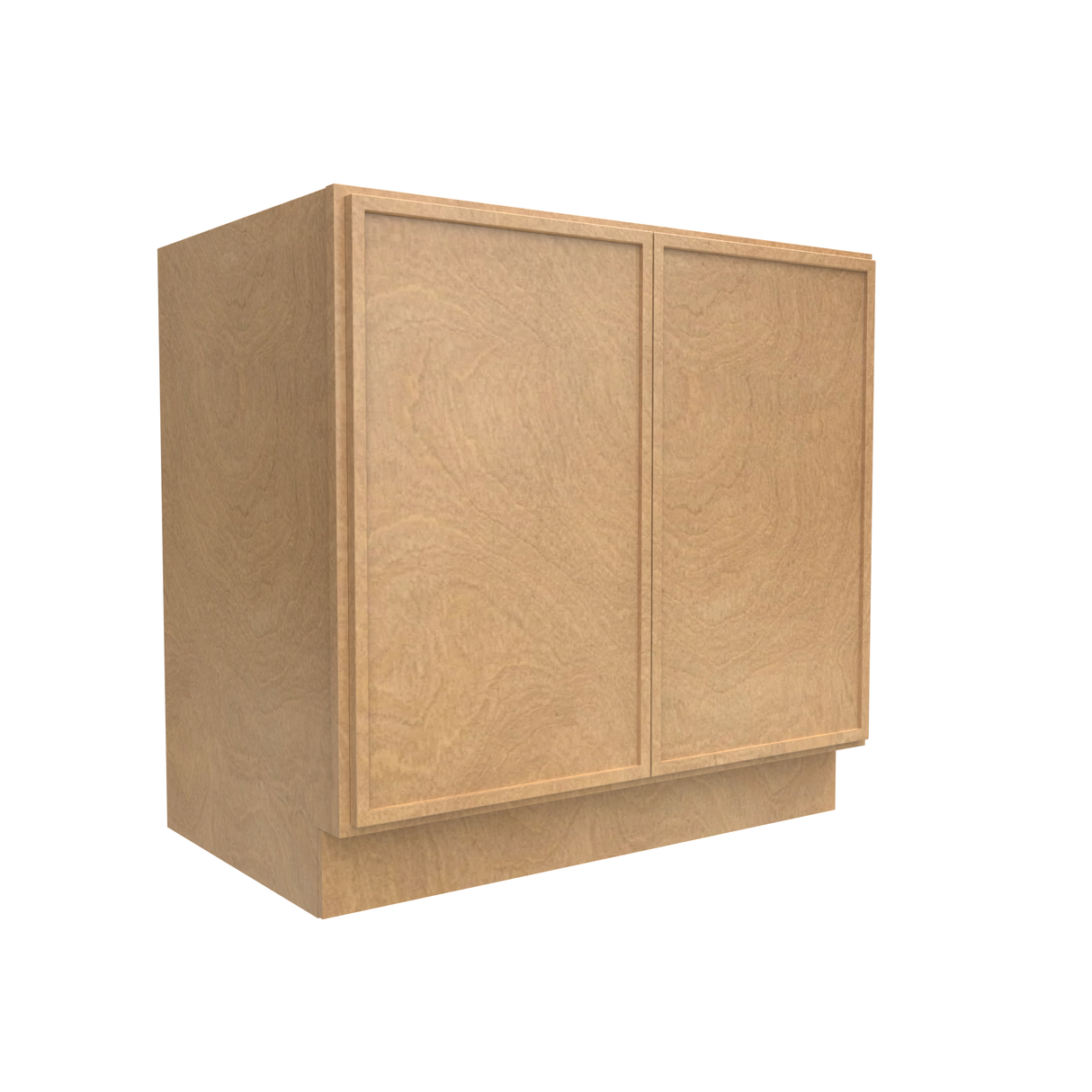 Slim Shaker Karamel - Full Height Double Door Base Cabinets - 36"W x 34.5"H x 24"D - Pre Assembled