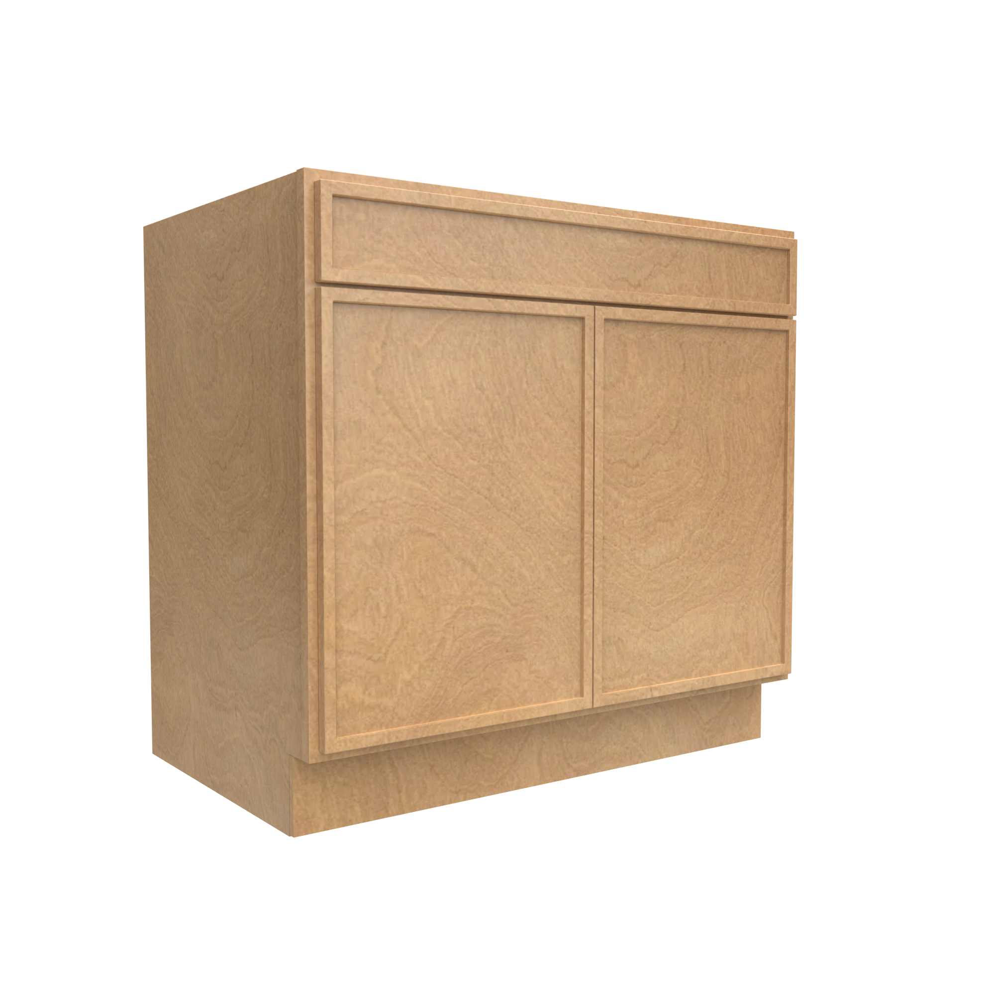 RTA - Slim Shaker Karamel - Double Door Cabinets - 36"W x 34.5"H x 24"D