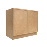 RTA - Slim Shaker Karamel - Full Height Double Door Base Cabinets - 39"W x 34.5"H x 24"D